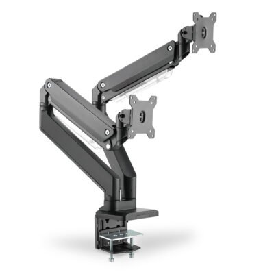 Digitus Desk Mount | DA-90427 | Adjustable Height, Rotate, Tilt, Swivel | 15-35 " | Maximum weight (capacity) 2x15 kg | Black