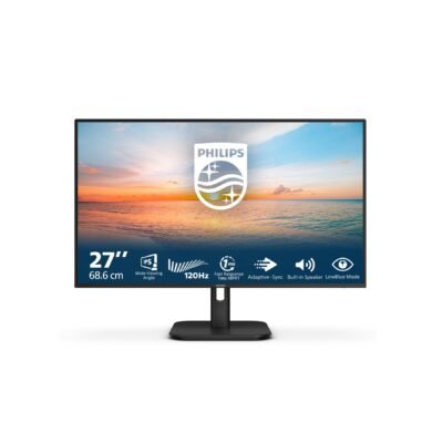 Philips 27E1N1200A/00 | 27 " | IPS | FHD | 16:9 | 120 Hz | 4 ms | 1920 x 1080 pixels | 300 cd/m² | HDMI ports quantity 1 | Black