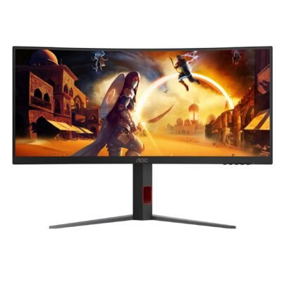 AOC CU34G4Z | 34 " | Fast VA | WQHD | 21:9 | 240 Hz | 1 ms | 3440 x 1440 pixels | 450 cd/m² | HDMI ports quantity 2 | Black