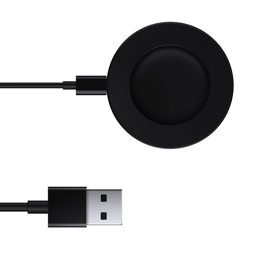 Xiaomi | S1 | Watch Charging Dock GL | Black | It features a compact design with a magnetic connection for easy wireless charging. Using a combination of PC+ABS synthetic materials, the charging dock is robust and heat resistant. The durable TPE wire material allows you to roll up the wire without having to worry about breakage. Apart from providing fast charging, the charging dock lets you charge without removing the strap.