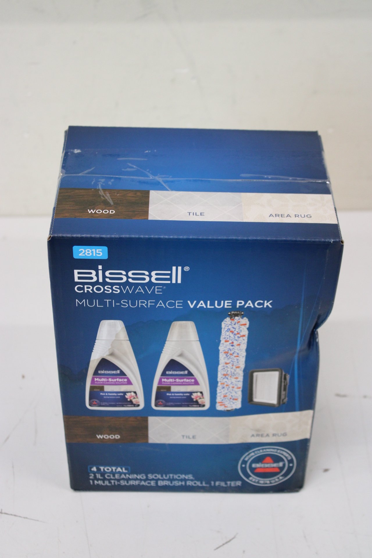 SALE OUT. Bissell MultiSurface cleaning pack ( 2 x 1789L+Brushroll+filter), Crosswave Consumables | Bissell | Cleaning Pack | MultiSurface (2xDetergents+Brushroll+Filter) | DAMAGED PACKAGING, MISSING ONE LIQUID BOTTLE