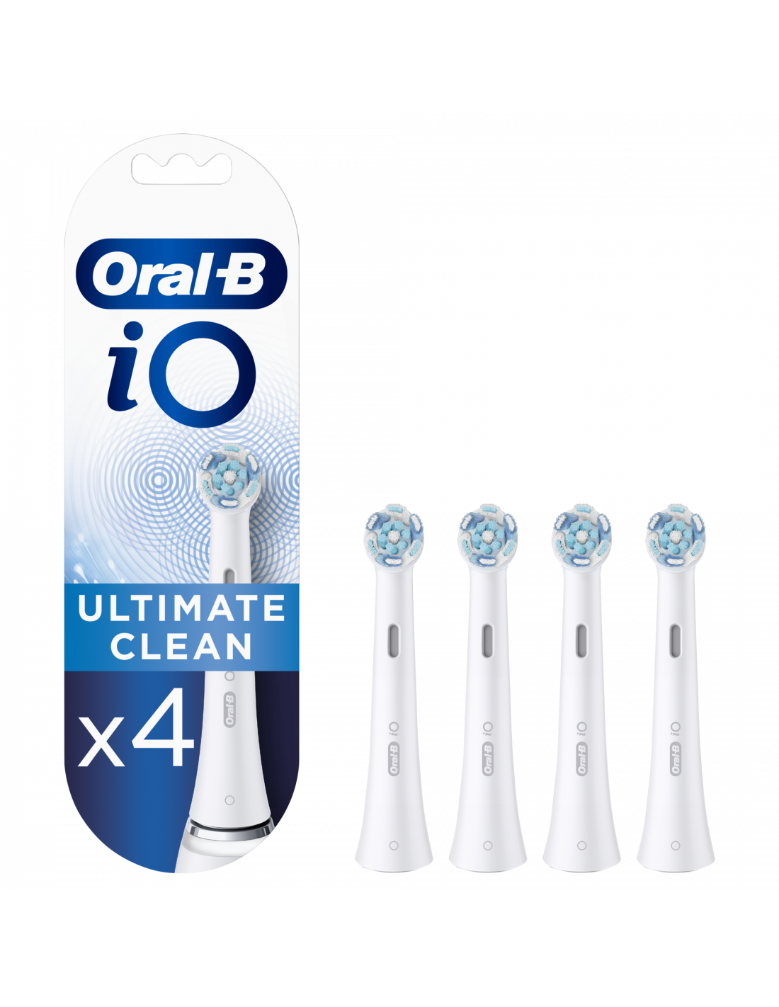 Oral-B | Toothbrush replacement | iO Ultimate Clean | Heads | For adults | Number of brush heads included 4 | Number of teeth brushing modes Does not apply | White