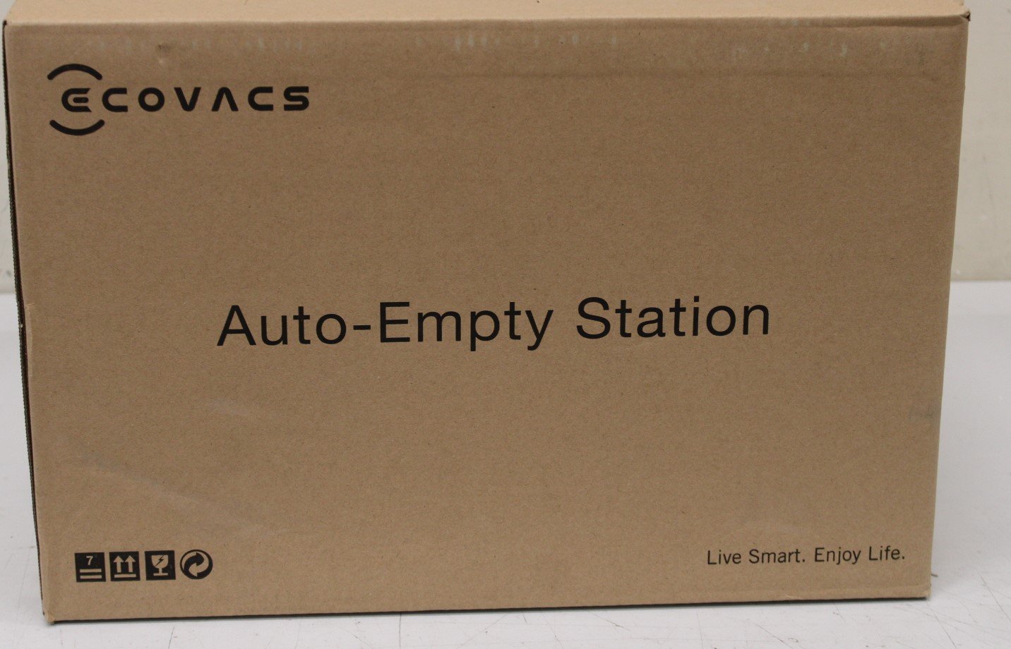 SALE OUT. Ecovacs Auto-Empty Station in White for OZMO T8 Series and N8/T9 Series incl. 2 dust bags | Ecovacs | Auto-Empty Station | White | DAMAGED PACKAGING