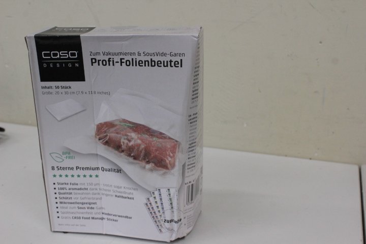 SALE OUT. Caso Bags 50 pcs. for Vacuum sealer 20x30cm | Caso | Foil Bags | 01219 | 50 units | Dimensions (W x L) 20 x 30 cm | Transparent | DAMAGED PACKAGING