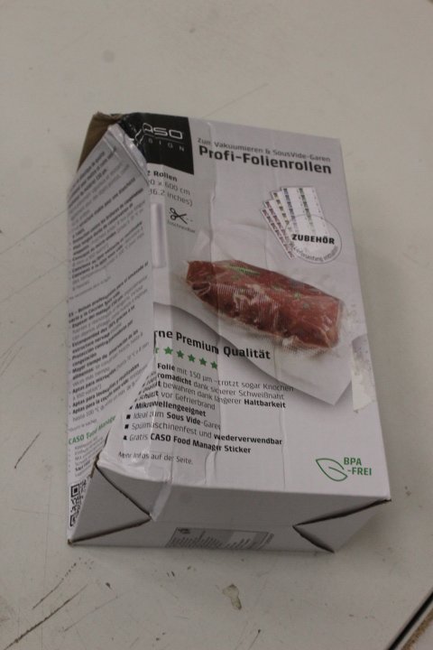 SALE OUT. Caso Roll for Vacuum sealer 20x600cm | Caso | Foil rolls | 01221 | 2 units | Dimensions (W x L) 20 x 600 cm | Transparent | DAMAGED PACKAGING