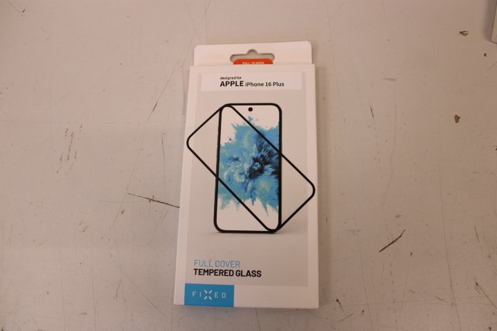 SALE OUT. FIXED Full Cover 2,5D Tempered Glass for Apple iPhone 16 Plus, black | Fixed | Full Cover 2.5D | Apple | iPhone 16 Plus | Tempered Glass | Black | DAMAGED PACKAGING, DEMO | Screen Protector