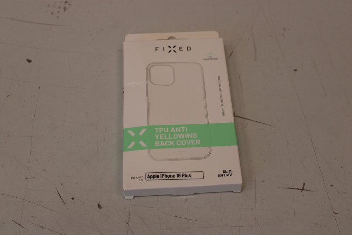 SALE OUT. FIXED Story AntiUV TPU Back Cover for Apple iPhone 16 Plus, clear | Fixed | Story AntiUV | Back Cover | Apple | iPhone 16 Plus | TPU | Clear | DAMAGED PACKAGING, DEMO