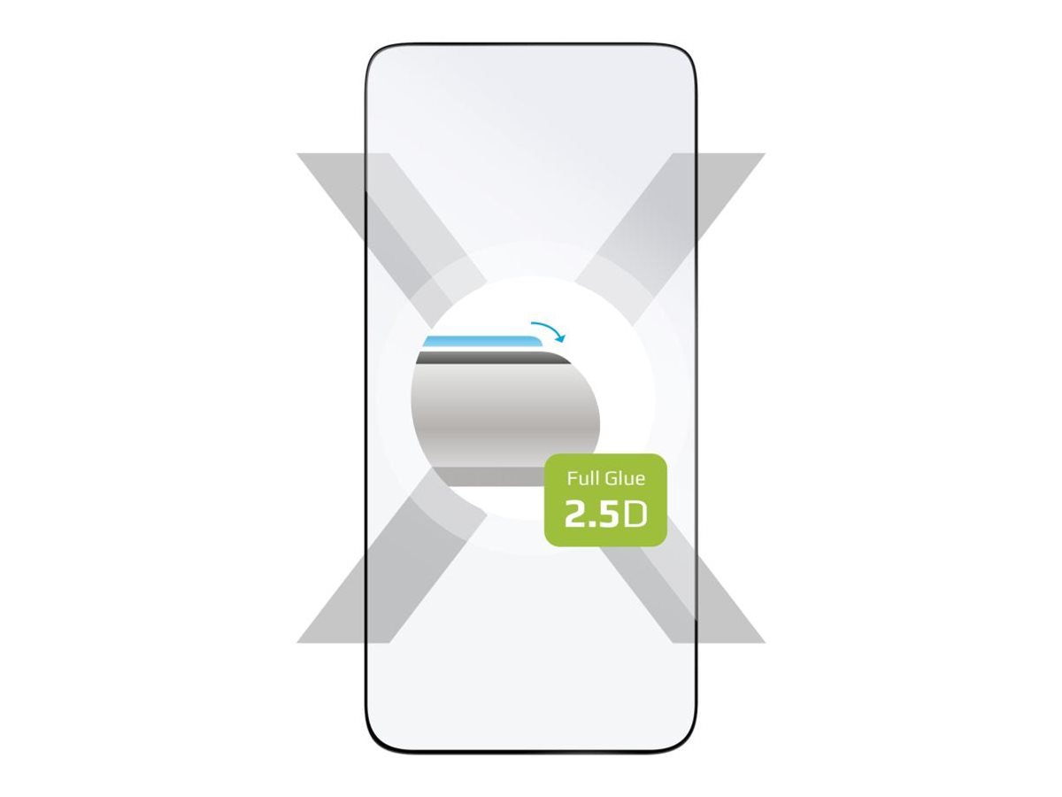 FIXED Full Cover 2,5D Tempered Glass for Samsung Galaxy S24/S25, Black | Fixed