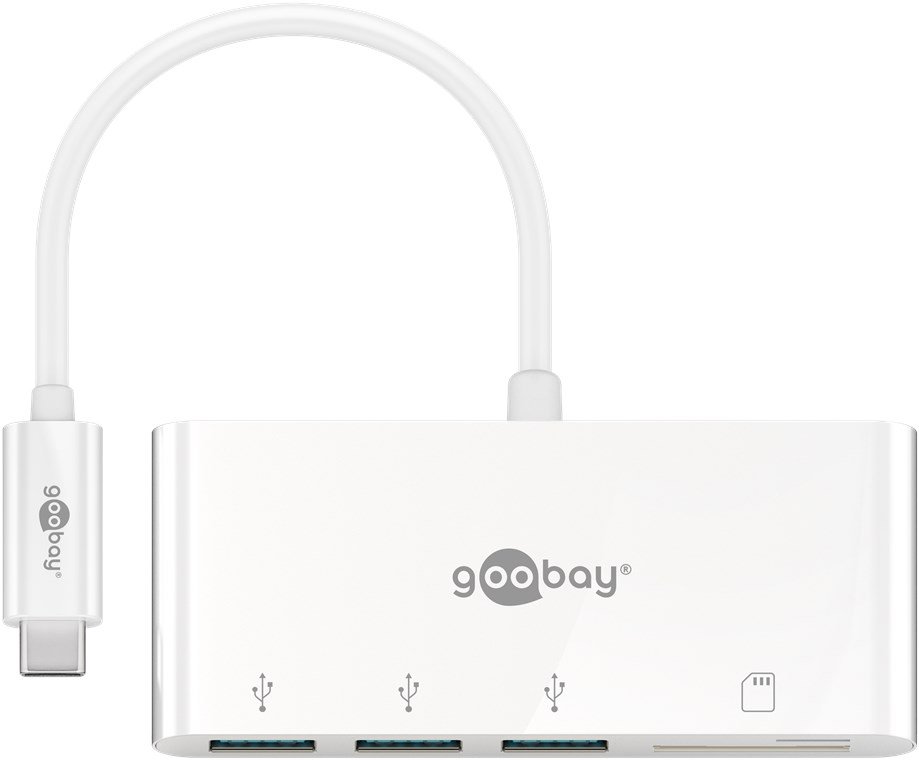 Goobay USB-C Multiport Adapter to 3x USB-A, Cardreader | 40759