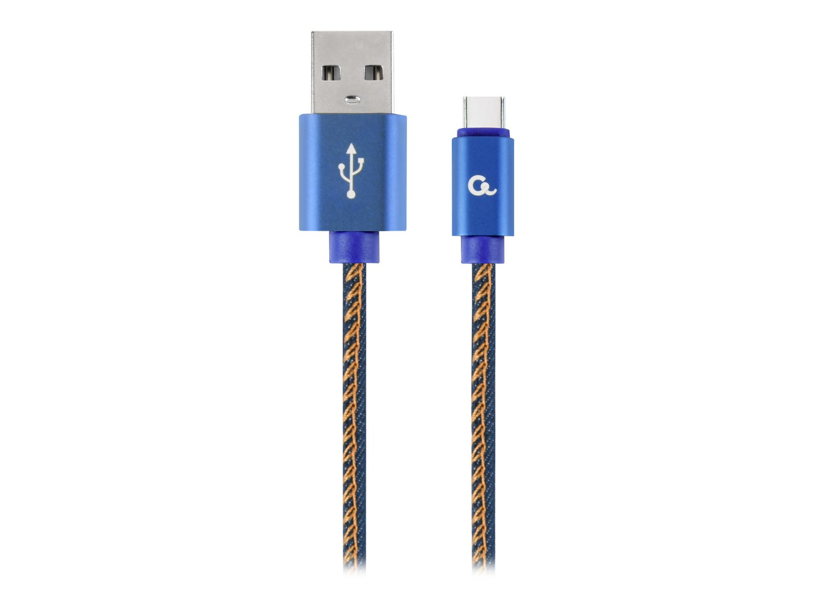 Cablexpert | Premium Jeans (Denim) Type-C USB Cable with Metal Connectors | CC-USB2J-AMCM-1M-BL