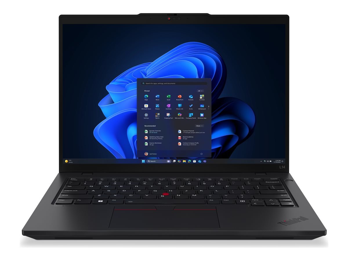 Lenovo ThinkPad L14 G6 Intel | Black | 14 " | IPS | WUXGA | 1920 x 1200 pixels | Intel Core Ultra 7 | 255U | 32 GB | SO-DIMM DDR5 | Solid-state drive capacity 1000 GB | Intel Graphics | Windows 11 Pro | 802.11ax | Bluetooth version 5.3 | LTE Upgradable | Keyboard language English | Keyboard backlit | Warranty 36 month(s) | Battery warranty 12 month(s)