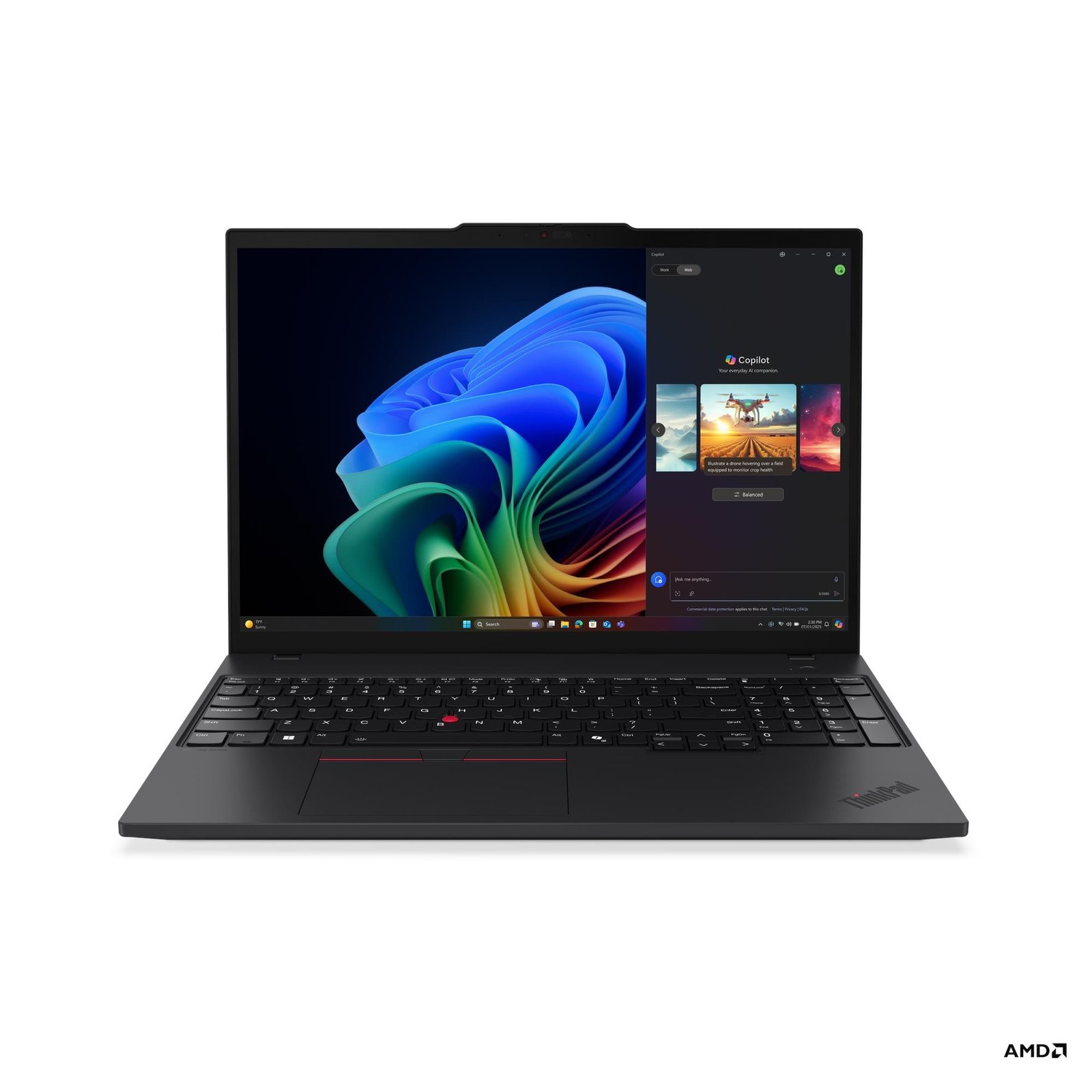Lenovo ThinkPad T16 G4 AMD | Black | 16 " | IPS | WUXGA | 1920 x 1200 pixels | Anti-glare | AMD Ryzen AI 7 PRO | 350 | 32 GB | SO-DIMM DDR5 | Solid-state drive capacity 1000 GB | AMD Radeon 860M Graphics | Windows 11 Pro | 802.11be | Bluetooth version 5.4 | LTE Upgradable | Keyboard language Nordic | Keyboard backlit | Warranty 36 month(s) | Battery warranty 12 month(s)