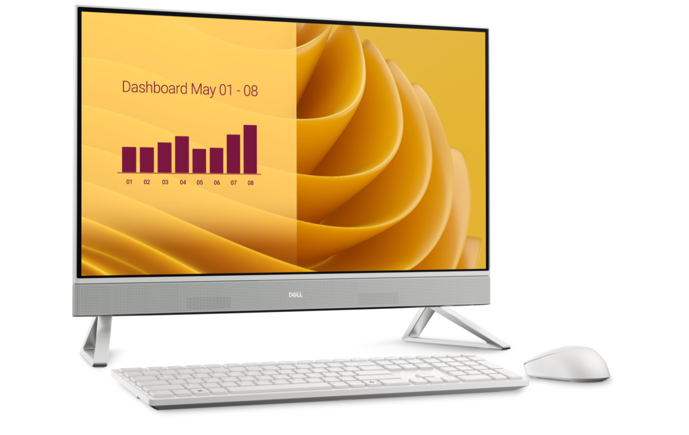 Dell 27 All-in-One EC27250 | Desktop | AIO | 27 " | Intel Core 7 | 150U | 16 GB | DDR5 | 512 GB | Intel Integrated Graphics | English | Windows 11 Pro | Warranty 36 month(s)