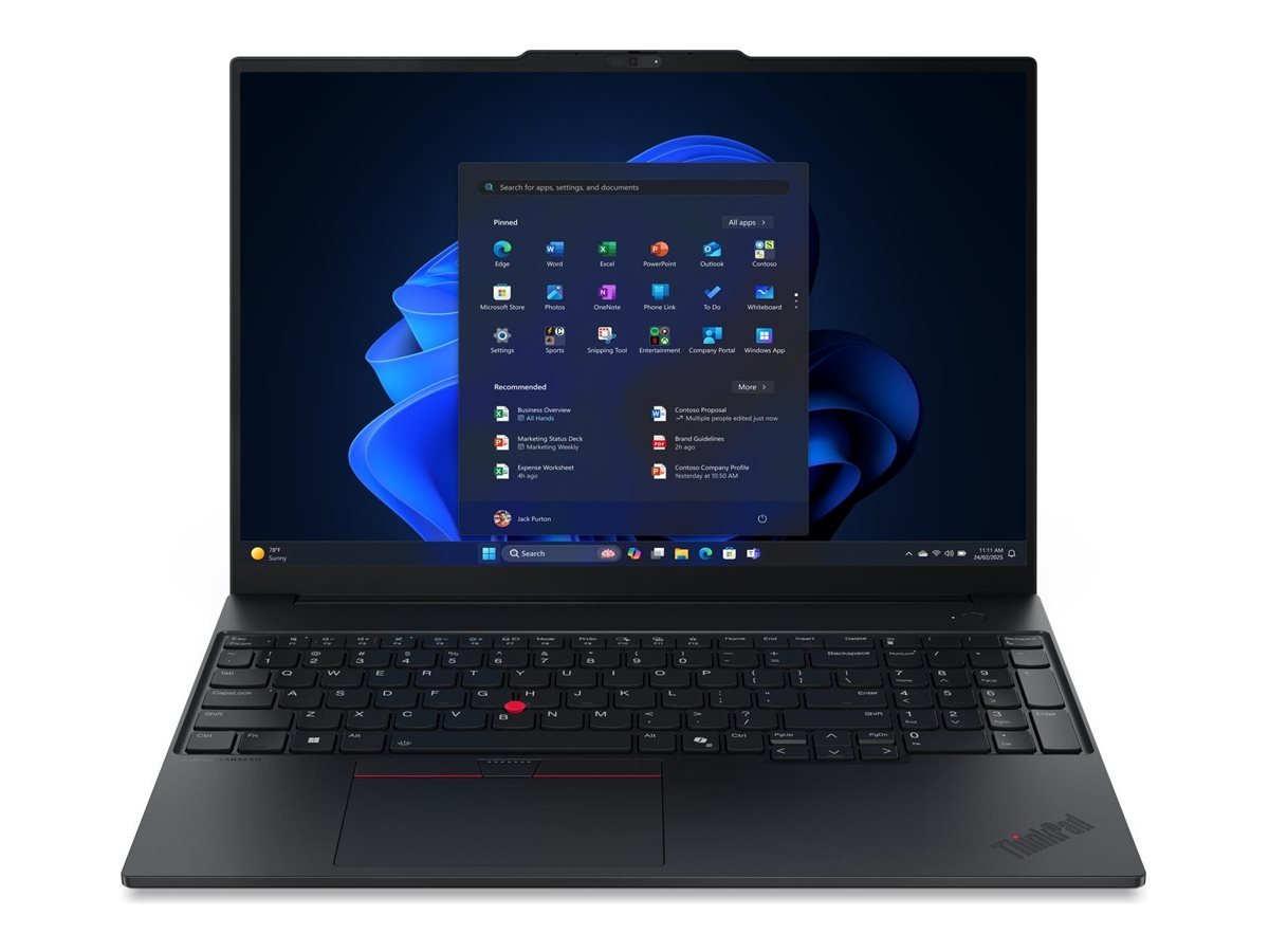 Lenovo ThinkPad E16 G3 AMD | Black | 16 " | IPS | WUXGA | 1920 x 1200 pixels | Anti-glare | AMD Ryzen 5 | 230 | 16 GB | SO-DIMM DDR5 | Solid-state drive capacity 512 GB | AMD Radeon 760M Graphics | Windows 11 Pro | 802.11ax | Bluetooth version 5.3 | Keyboard language English | Keyboard backlit | Warranty 36 month(s) | Battery warranty 12 month(s)