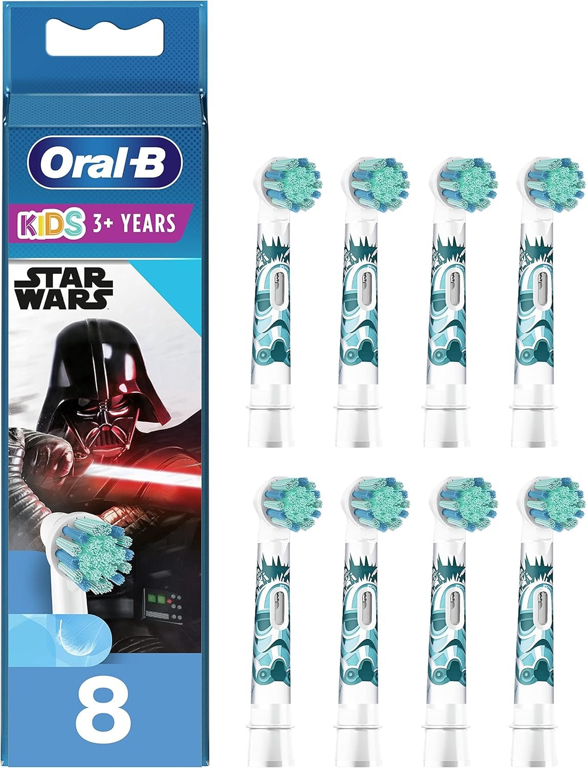 Oral-B | Replaceable toothbrush heads | Kids Star Wars | Heads | For kids | Number of brush heads included 8