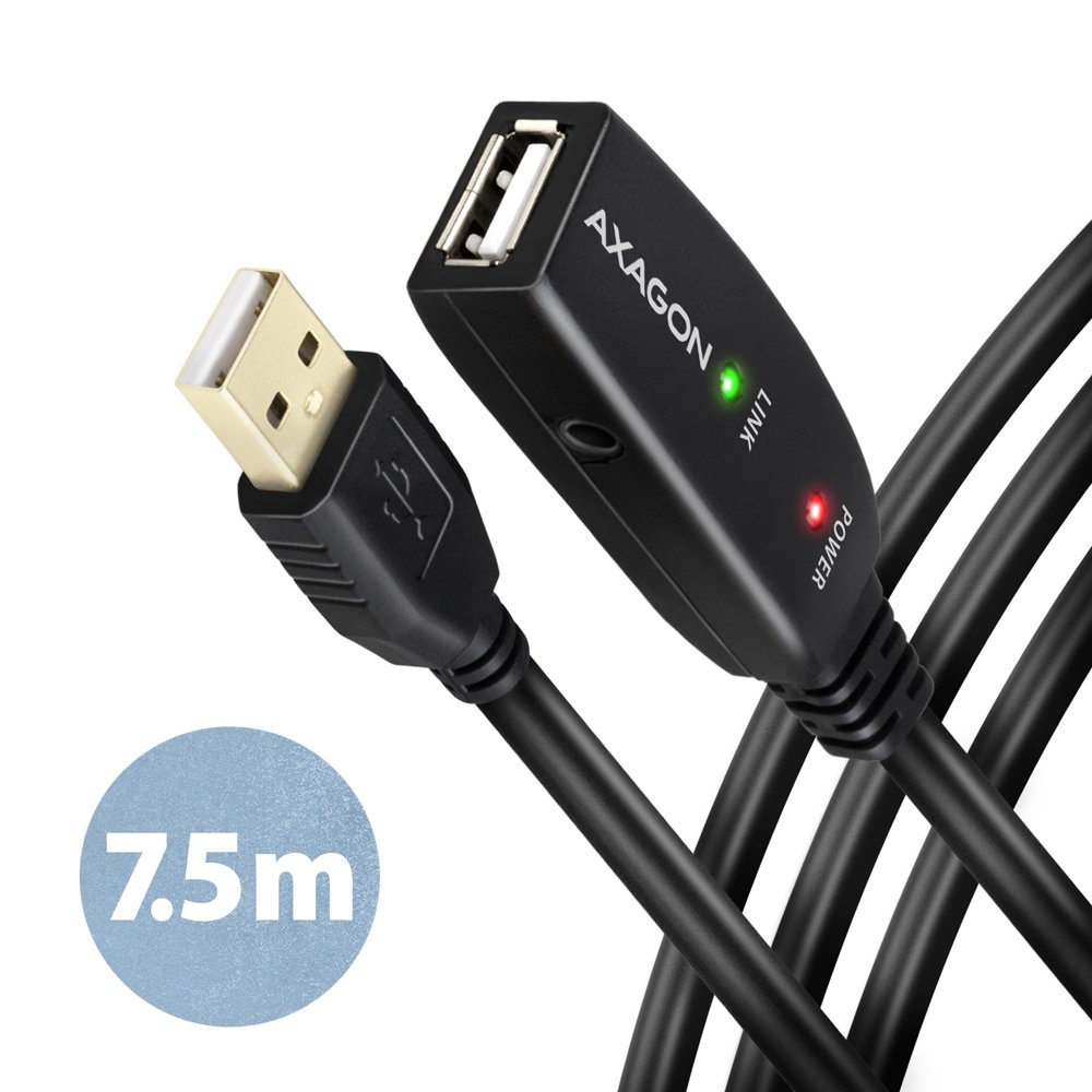 AXAGON Active extension cable, 7.5 m | ADR-207 | USB Type-A to USB Type-A