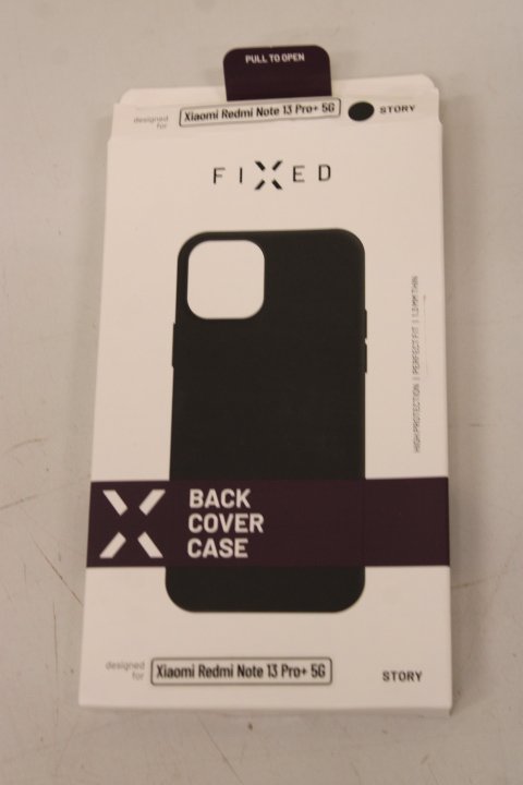 SALE OUT. FIXED Story for Xiaomi Redmi Note 13 Pro+ 5G, black | Fixed Story | Back cover | Xiaomi | Redmi Note 13 Pro+ 5G | Rubberized | Black | UNPACKED