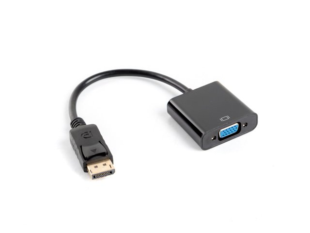 Lanberg Adapter Cable DisplayPort to VGA, 20 cm | AD-0002-BK