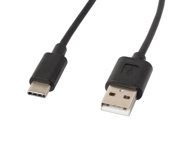 Lanberg USB Type-A to USB Type-C 2.0 Cable, 1.8 m | CA-USBO-10CC-0018-BK | USB Type-A to USB Type-C