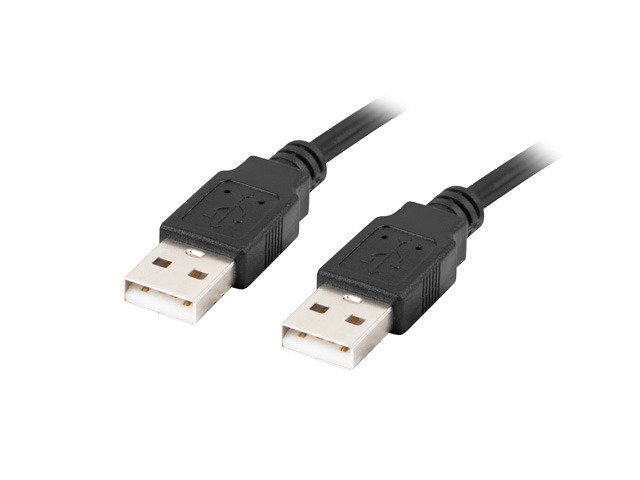 Lanberg Cable USB-A 2.0 | CA-USBA-20CU-0018-BK | USB Type-A to USB Type-A