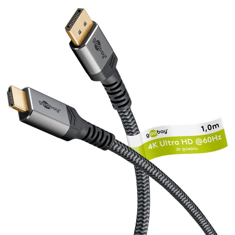 Goobay DisplayPort to HDMI Cable | 65268 | DisplayPort to HDMI