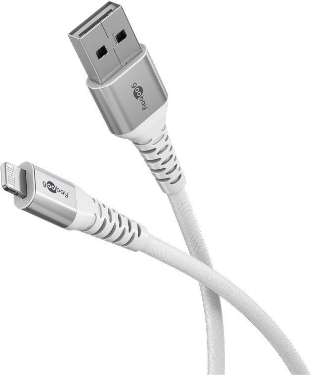 Goobay Lightning USB-A Supersoft Textile Cable with Metal Plugs | 74512