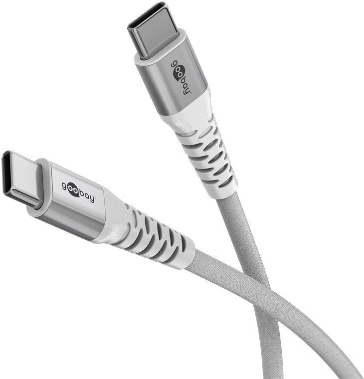 Goobay USB-C Supersoft Textile Cable with Metal Plugs | 70193