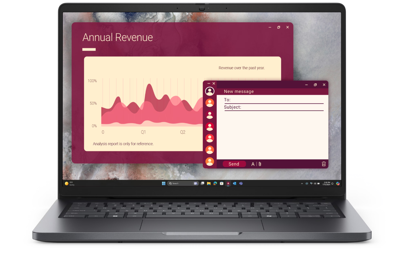 Dell Pro 14 PC14250 | Magnetite | 14 " | FHD+ | Anti-glare | Intel Core 5 | 120U | 16 GB | DDR5 | Solid-state drive capacity 512 GB | Intel Graphics | Windows 11 Pro | 802.11ax | Bluetooth version 5.3 | Keyboard language English | Keyboard backlit | Warranty 36 month(s) | Battery warranty 12 month(s)