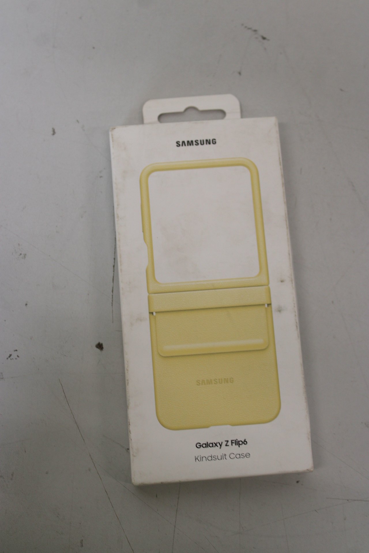 SALE OUT. Flap ECO-Leather Case EF-VF741PYE Flip6 (Yellow) EF-VF741PYEGWW DIRTY PACKAGING | Samsung DIRTY PACKAGING