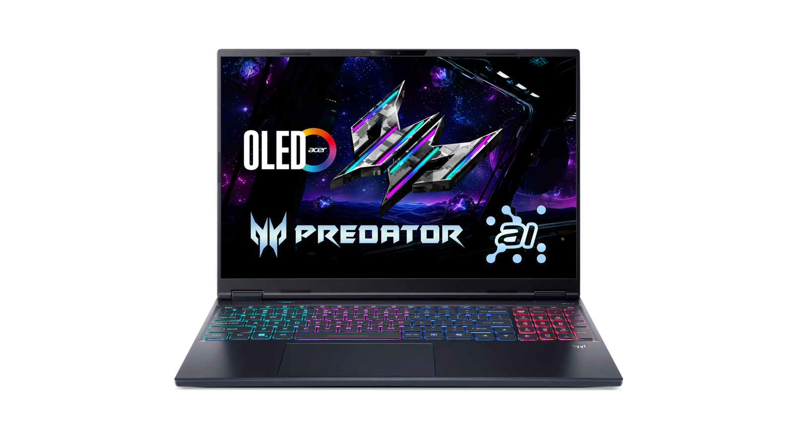 Acer | Predator Helios Neo 16S AI PHN16S-71-7556 | Abyssal Black | 16 " | OLED | WQXGA | 2560 x 1600 pixels | Intel Core U7 | 255HX | 16 GB | DDR5 | Solid-state drive capacity 1000 GB | NVIDIA GeForce RTX 5060 | GDDR7 | 8 GB | Windows 11 Home | 802.11ax | Bluetooth version 5.3 | Keyboard language US international | Keyboard backlit | Warranty 24 month(s)