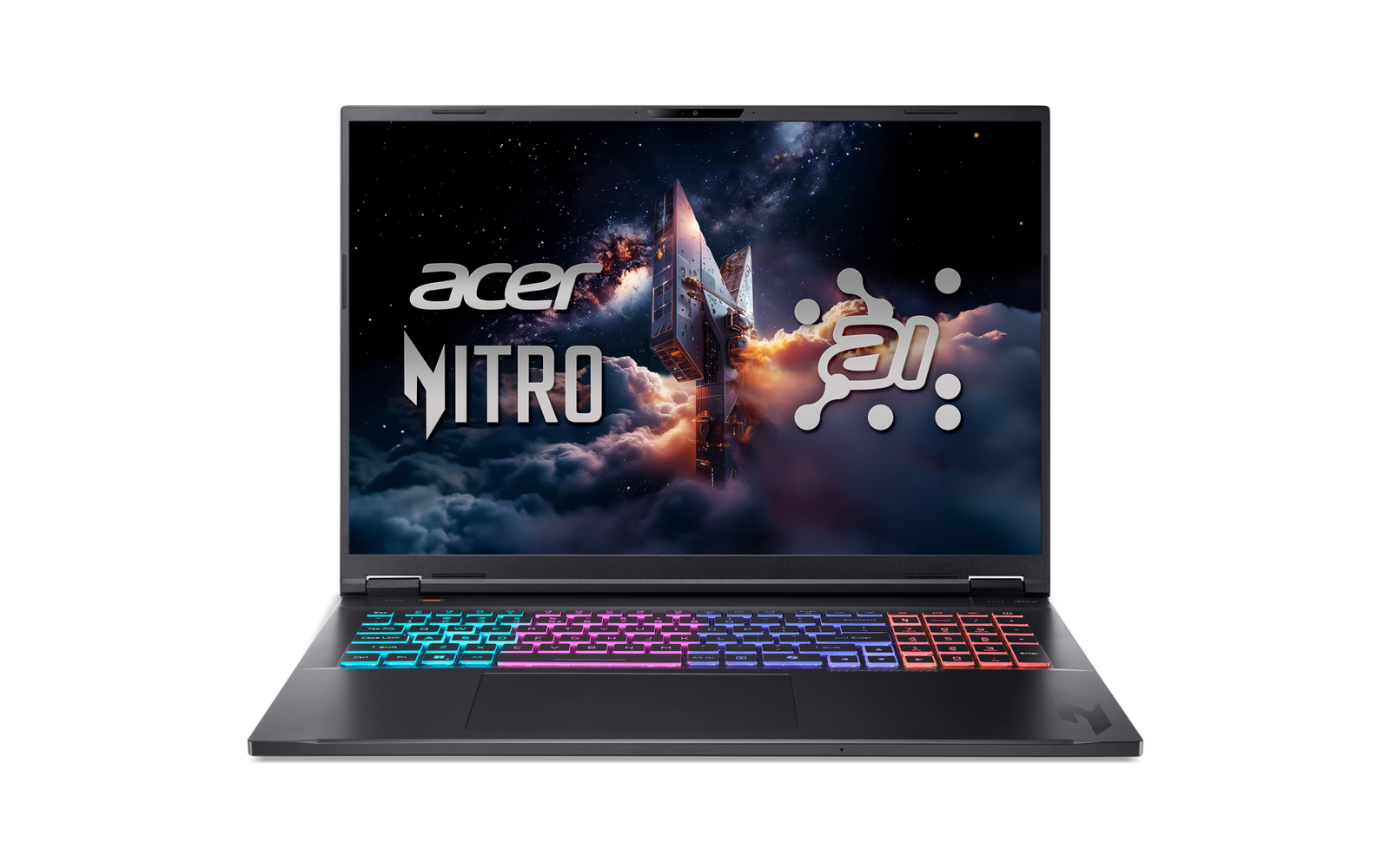 Acer | Nitro 18 AI AN18-61-R25V | Obsidian Black | 18 " | IPS | WQXGA | 2560 x 1600 pixels | AMD Ryzen AI 7 | 350 | 16 GB | DDR5 | Solid-state drive capacity 1000 GB | NVIDIA GeForce RTX 5060 | GDDR7 | 8 GB | Windows 11 Home | 802.11ax | Bluetooth version 5.3 | Keyboard language US international | Keyboard backlit | Warranty 24 month(s)