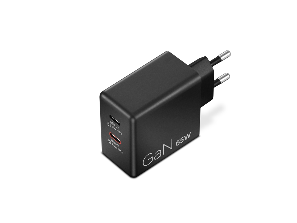 Lenovo Dual USB-C 65W GaN Charger | USB-C | 65 W | Charger