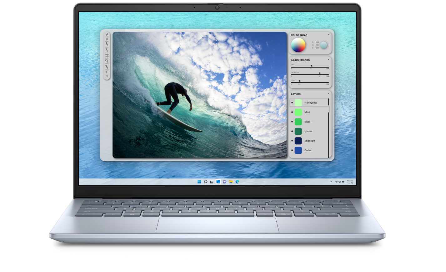 Dell Inspiron 14 5440 | Ice Blue | 14 " | WVA | 2.2K | 2240 x 1400 pixels | Anti-glare | Intel Core 7 | 150U | 16 GB | DDR5 | Solid-state drive capacity 1000 GB | NVIDIA GeForce MX570A Graphics | GDDR6 | 2 GB | Windows 11 Home | 802.11ax | Keyboard language English | Keyboard backlit | Warranty 36 month(s) | Battery warranty 12 month(s)