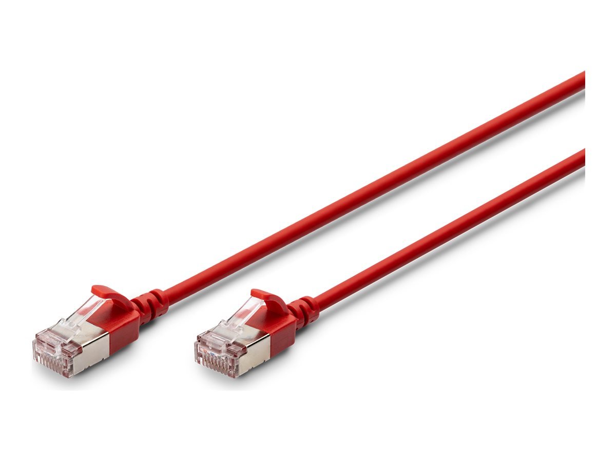 Digitus CAT 6A F-FTP Slim Patch Cable, 0.3 m | DK-1632-A-003S-R | Red