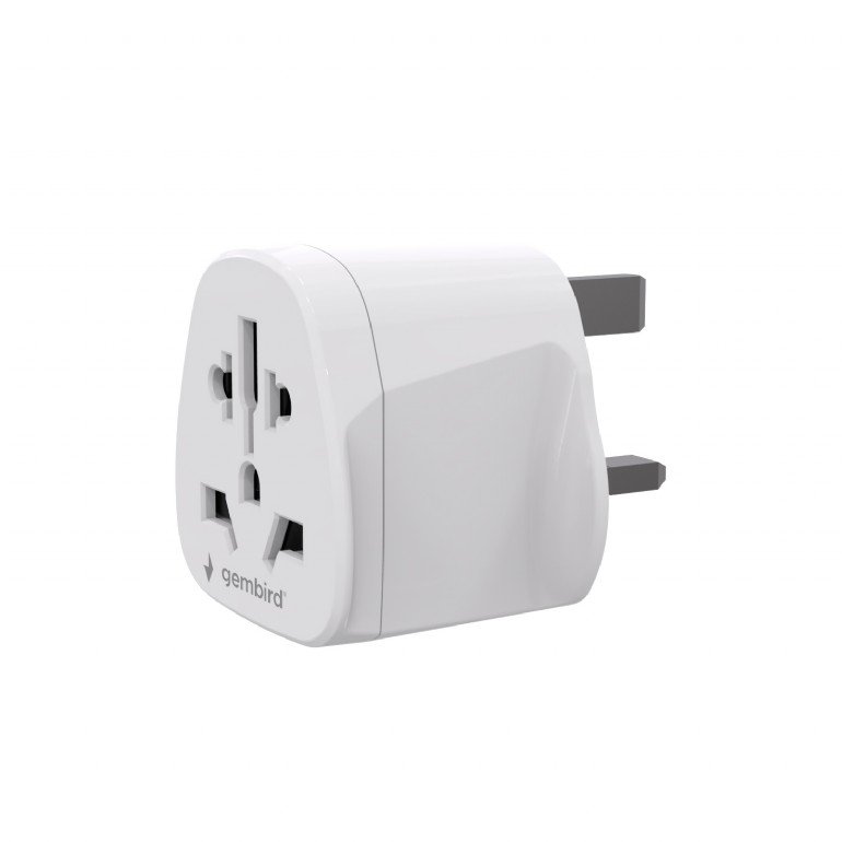 Gembird World to UK power adapter plug, 10 A | A-AC-UKMINTF