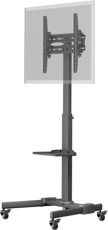 Goobay Floor stand | TV Presentation Stand Basic, Size L | Height adjustment | 37-70 " | Maximum weight (capacity) 35 kg | Black
