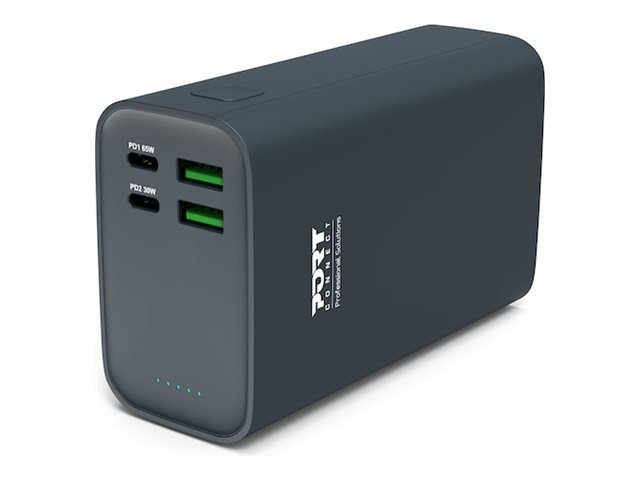 PORT CONNECT External USB-C battery PD | 26800 mAh | Blue