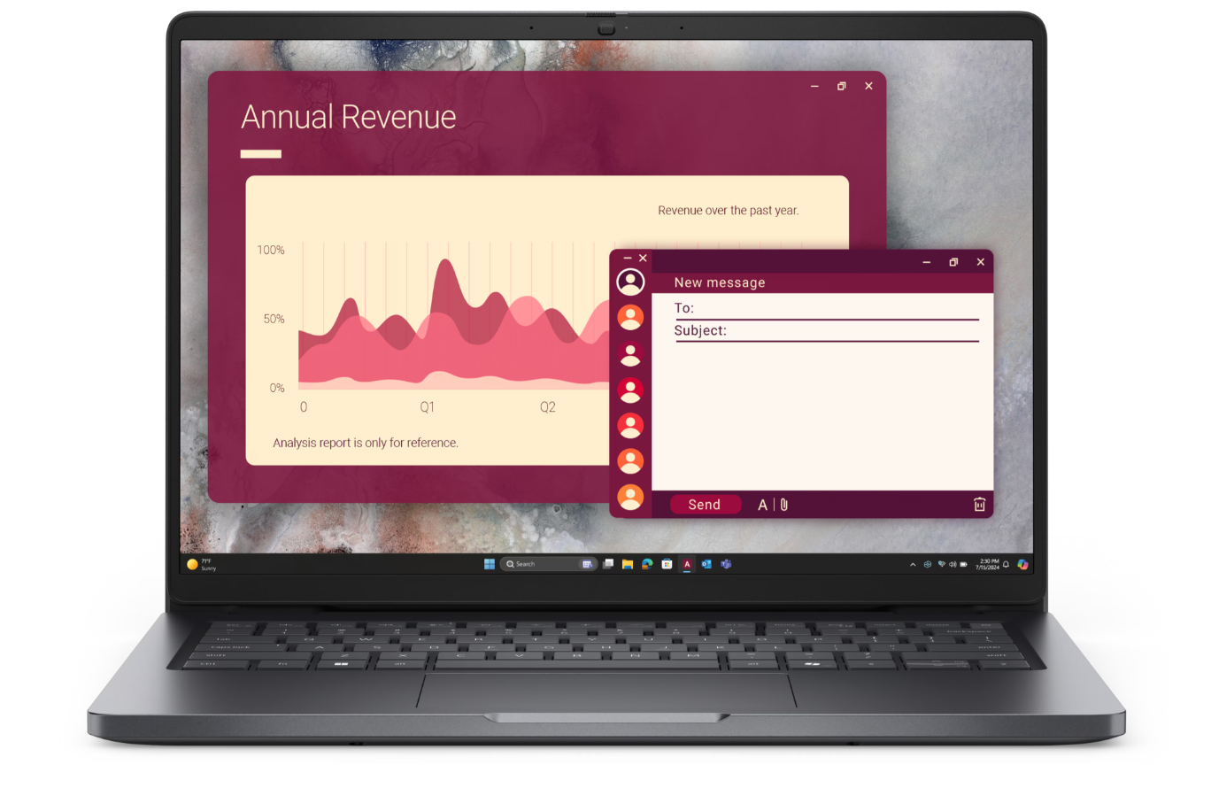 Dell Pro 14 | Platinum silver | 14 " | IPS | FHD+ | 1920 x 1200 pixels | Anti-glare | AMD Ryzen AI 7 PRO | 350 | 16 GB | DDR5 | Solid-state drive capacity 1000 GB | AMD Radeon 860M Graphics | Windows 11 Pro | 802.11ax | Keyboard language English | Keyboard backlit | Warranty 36 month(s) | Battery warranty 12 month(s)