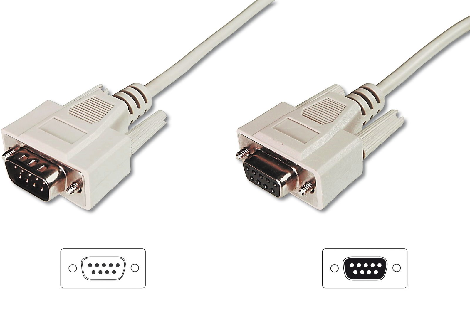 Digitus Data transfer extension cable, D-Sub9/St - D-Sub9/Bu | AK-610203-030-E