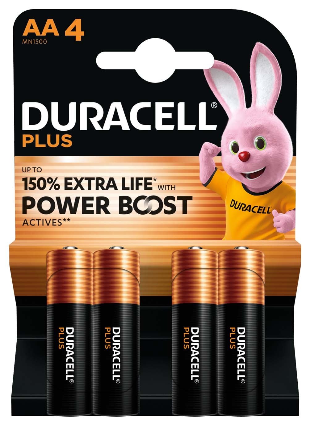 Duracell Plus Boost MN1500 BL4 | AA | 4 pc(s)