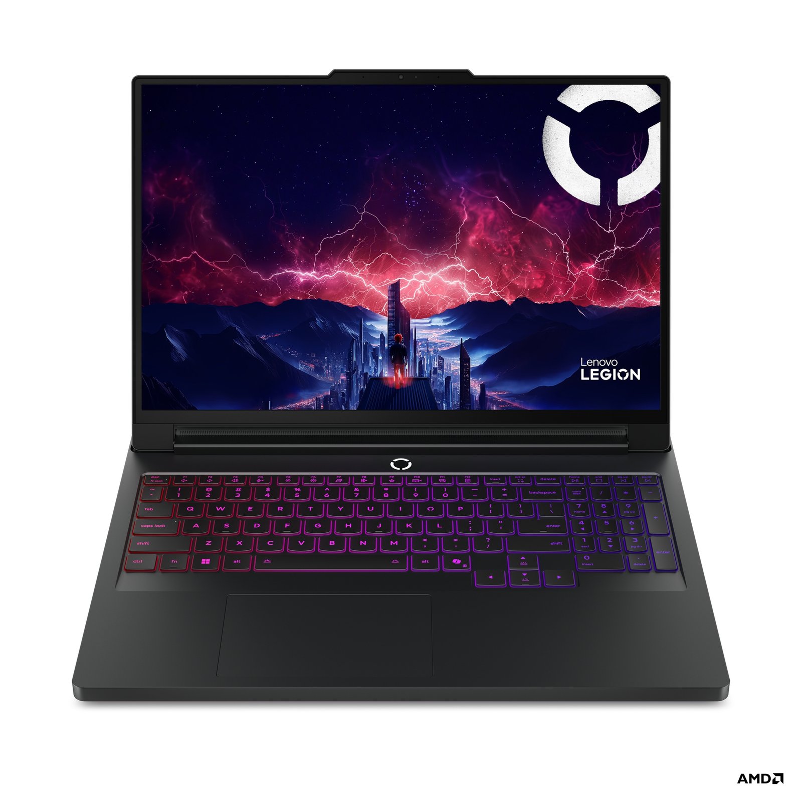 Lenovo Legion Pro 7 16AFR10H | Eclipse Black | 16 " | OLED | WQXGA | 2560 x 1600 pixels | Glossy | AMD Ryzen 9 | 9955HX3D | 32 GB | SO-DIMM DDR5 | Solid-state drive capacity 2000 GB | NVIDIA GeForce RTX 5080 | GDDR7 | 16 GB | Windows 11 Home | 802.11be | Bluetooth version 5.4 | Keyboard language English | Keyboard backlit | Warranty 24 month(s) | Battery warranty 12 month(s)