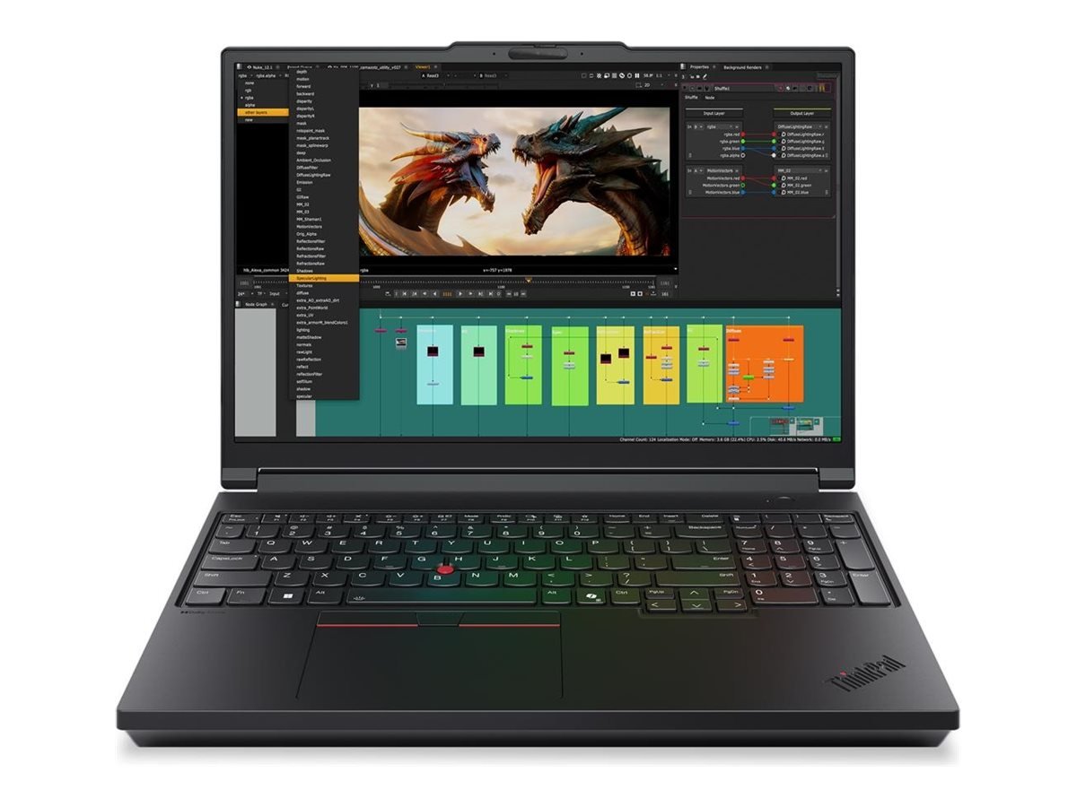 Lenovo ThinkPad P16 G3 | Black | 16 " | IPS | WUXGA | 1920 x 1200 pixels | Anti-glare | Intel Core Ultra 9 | 275HX | 64 (2x32GB) GB | SODIMM DDR5 | Solid-state drive capacity 1000 GB | NVIDIA RTX PRO 3000 Blackwell Generation | GDDR7 | 12 GB | Windows 11 Pro | 802.11be | Bluetooth version 5.4 | Keyboard language English | Keyboard backlit | Warranty 36 month(s) | Battery warranty 12 month(s)