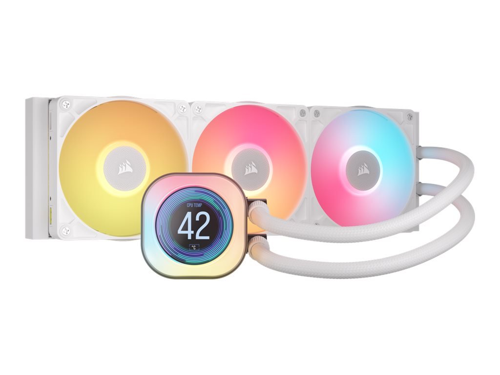 Corsair iCUE LINK TITAN 360 RX LCD Liquid CPU Cooler, White