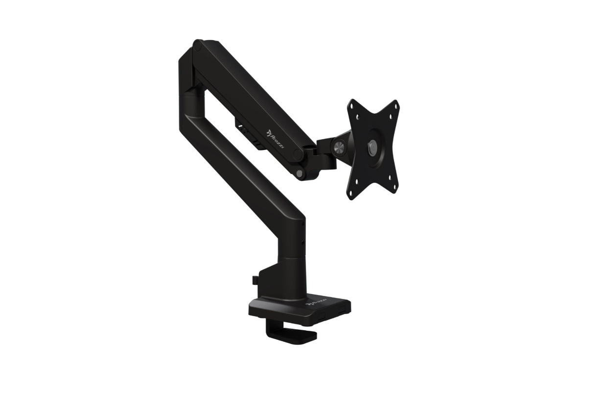 Arozzi Desk Mount | Neo Single - Gas Spring Monitor Arm AZ-ALZARE-NEO-BK | Tilt, Swivel, Rotation | Maximum weight (capacity) 9 kg | Black