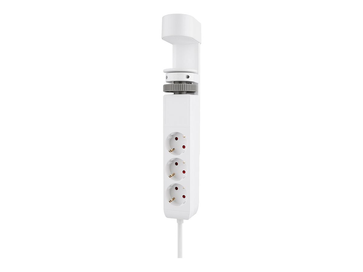 Neomounts | Desk socket with clamp and USB-C and USB-A ports - Quick charge | DS22-840WH6 | White