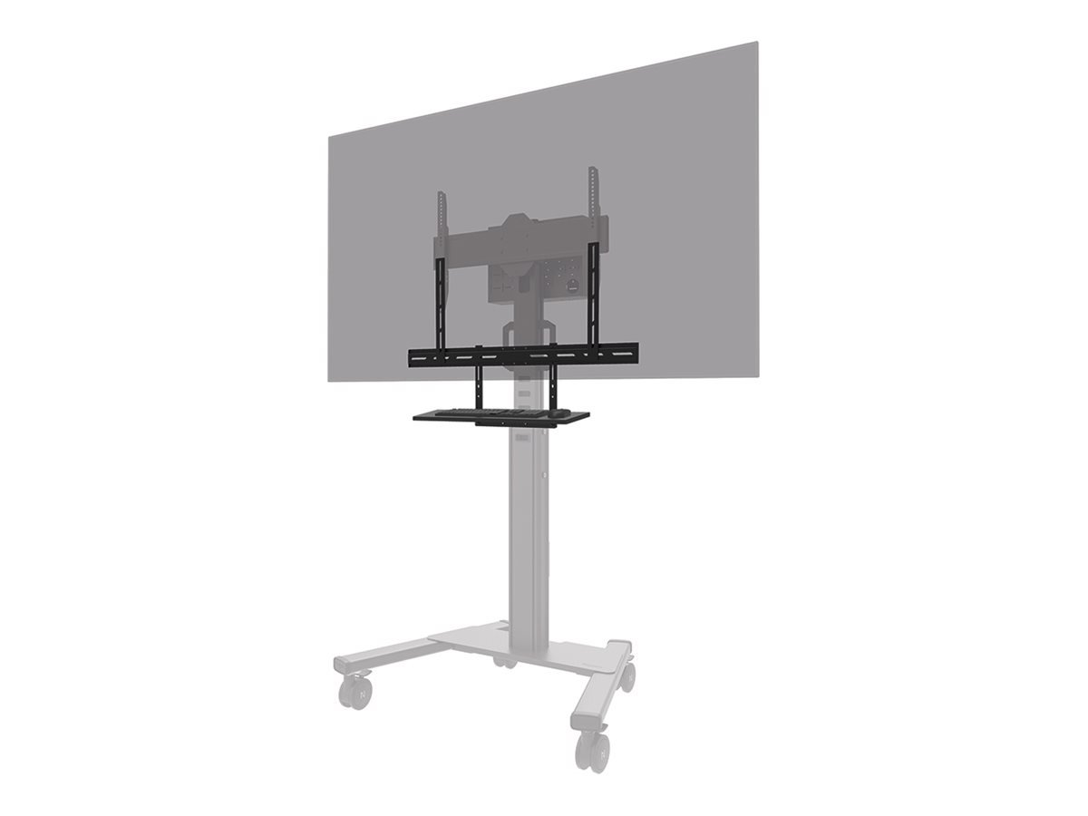 Neomounts Floor stand | AV40-500BL Keyboard Shelf Kit | Height adjustment | 43-110 " | Maximum weight (capacity) 2.5 kg | Black