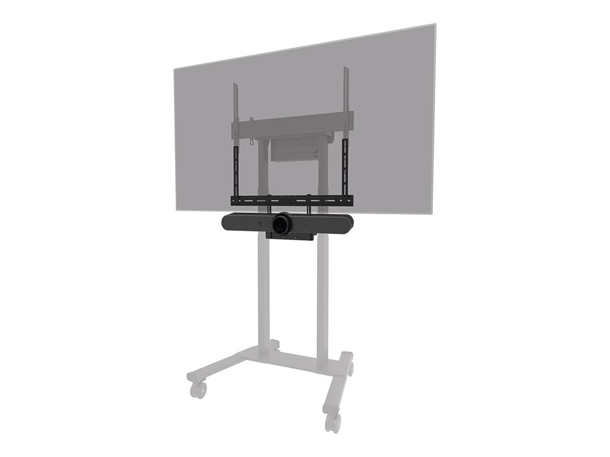 Neomounts Floor stand | AV60-500BL Videobar and laptop shelf kit | Height adjustment | 43-110 " | Maximum weight (capacity) 8 kg | Black