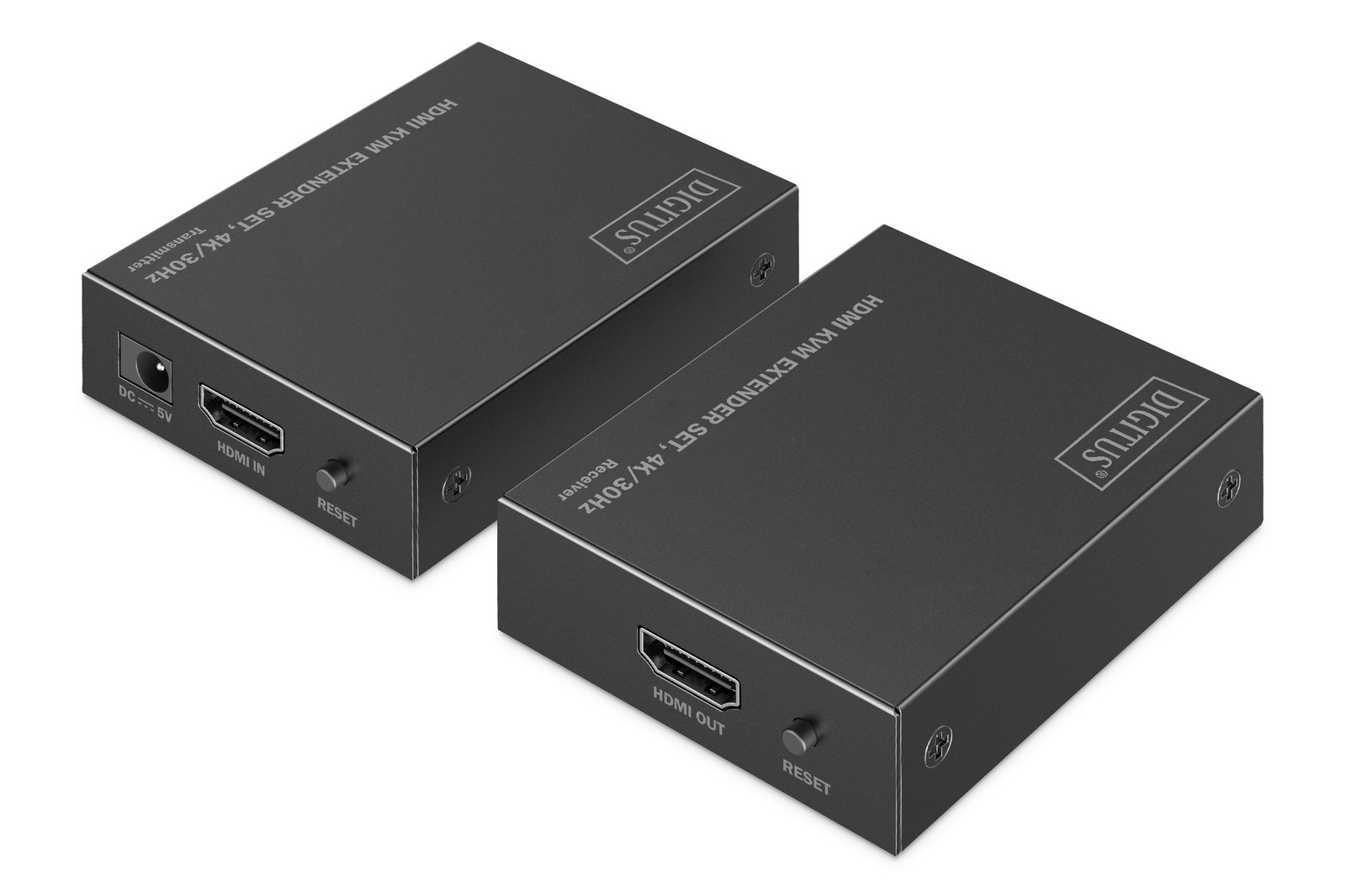 Digitus | HDMI KVM Extender Set, 4K/30Hz | DS-55357 | Black