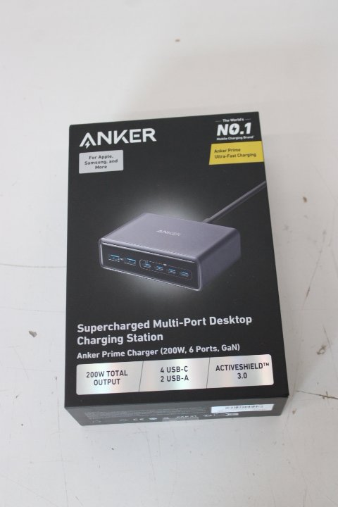 SALE OUT. Anker Prime Charger (200W, 6 Ports, GaN) | SALE OUT. Anker Prime Charger (200W, 6 Ports, GaN) | A2683341 | DEMO