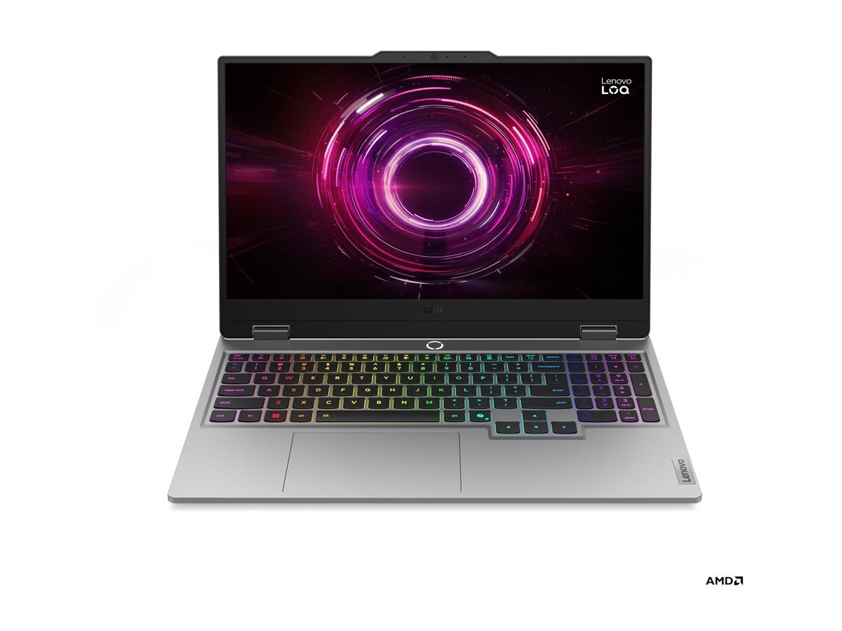 Lenovo LOQ 15AHP10 | Luna Grey | 15.6 " | IPS | FHD | 1920 x 1080 pixels | Anti-glare | AMD Ryzen 7 | 250 | 16 GB | SODIMM DDR5 | Solid-state drive capacity 1000 GB | NVIDIA GeForce RTX 5060 | GDDR7 | 8 GB | Windows 11 Home | 802.11ax | Bluetooth version 5.3 | Keyboard language English | Keyboard backlit | Warranty 24 month(s) | Battery warranty 12 month(s)